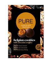 Pieninio šokolado triufeliai PURE su belgiško biskvitinio kremo įdaru, 148g