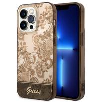 GUESS GUHCP14LHGPLHC iPhone 14 Pro 6.1" Ochre Hardcase Porcelain Collection