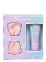 BAYLIS&HARDING Kokoso, simondsijos, migdolų aromato kūno prausiklis (125 ml), galvos juosta
