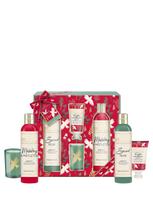BAYLIS&HARDING Kūno priežiūros priemonių rinkinys: vonios putos 250 ml, dušo kremas 250 ml, rankų kremas  30 ml, žvakė