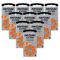 Rayovac Extra 13 baterijos klausos aparatams 80 vnt.