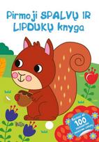 Pirmoji spalvų ir lipdukų knyga. Voverytė
