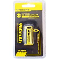 NITECORE 16340 NL169R 950mAh USB-C baterija