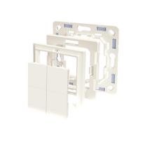 Shelly BLU Wall Switch 4 belaidis pultelis su rėmeliu Bluetooth