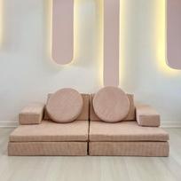 Sofa-lova Asir Puzzle, rožinė
