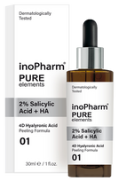 INOPHARM 2% Salicylic Acid + HA šveitiklis, 30 ml