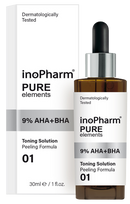 INOPHARM 9% AHA + BHA šveitiklis, 30 ml