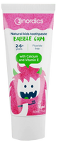 NORDICS Bubble Gum vaikiška dantų pasta, 50 ml
