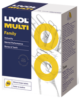 LIVOL  Multi Family tabletės, 90 vnt.