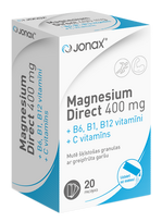 JONAX Magnesium Direct 400 mg paketėliai, 20 vnt.