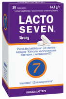LACTO SEVEN Strong kapsulės, 30 vnt.