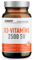 ICONFIT D3 Vitamin, 2500 IU kapsulės, 90 vnt.
