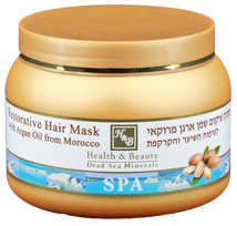 HEALTH&BEAUTY Dead Sea Minerals Argan Oil plaukų kaukė, 250 ml