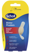 SCHOLL Blister Plasters pleistrai nuo pūslių, 6 vnt.