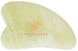 CRYSTALLOVE Gua Sha Jade masažo plokštelė, 1 vnt.