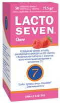 LACTO SEVEN Chew kramtomosios tabletės, 50 vnt.