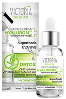 VICTORIA BEAUTY Hyaluron+ Hydrating Superfoods serumas, 20 ml