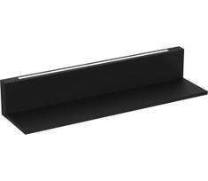 Sieninė lentyna su LED apšvietimu SHELF 10x60 cm juoda