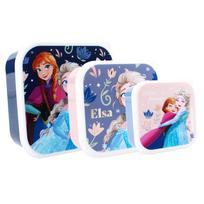 Vaikiškų priešpiečių dėžučių rinkinys 'Ledo Šalis' Frozen II Fresh Bites 3vnt