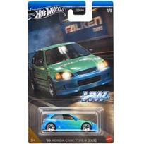 Hot Wheels Mainline Speed Graphics Modeliukas 1999 Honda Civic Type R EK9 *Falken*, blue/green 1/5