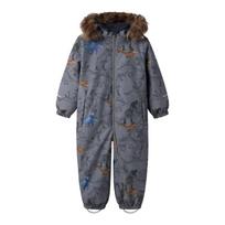 NAME IT žiemos kombinezonas "Dinozaurai" (Pilkas) - 80