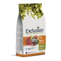 Exclusion Mono Protein begrūdis sausas maistas mažų veislių šuniukams su jautiena S, 2 kg