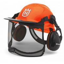 Miškininko šalmas Husqvarna Functional fluorescentinis