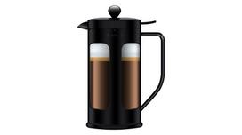 Bollire kavinukas, 1,5 l, Melns