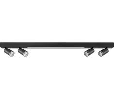 LED lubinis šviestuvas PARYŽIUS LED/24W/230V + 4xGU10/10W juoda