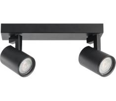 Akcentinis apšvietimas LYNX 2xGU10/10W/230V juoda