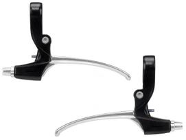 Stabdžių rankenėlės Saccon Italy City 4-finger Alu black/silver