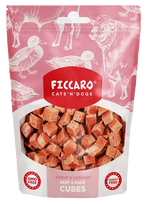 Ficcaro jautienos ir antienos kubeliai skanėstai šunims ir katėms, 100 g