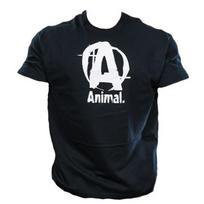 Universal Animal Basic Logo Tee Marškinėliai juodi - S dysis