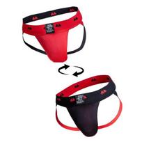 MM Sports The Original Jockstrap Reversible Black-Red M