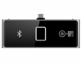 Bluetooth, pirštų atspaudų ir QR modulis Hikvision DS-KAB673-FBQR