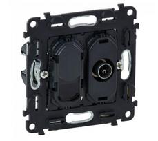 TV lizdo + kompiuterio lizdo RJ45 mechanizmas Valena life Legrand 753055
