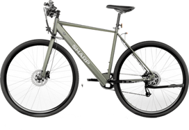 SHARP Gravel E-Bike, 250W Motor, App 70km, Green Glossy