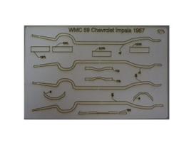 WMC - Chevrolet Impala 1967 iš faneros Lazeriu pjautas rėmas, 1/25, 59-1
