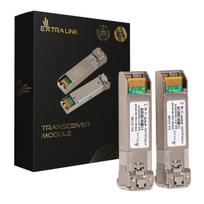 Extralink SFP28 25G 2-Pack | SFP28 Module | 25Gbps, LC/UPC Duplex, 1310nm, 10km, single-mode, DOM