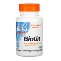 Doctor's Best Biotin 5000 mcg 120 vcaps