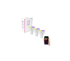 Immax NEO 07724C - KOMPLEKTAS 3x LED RGB+CCT Pritemdoma elektros lemputė GU10/4,8W/230V Wi-Fi Tuya