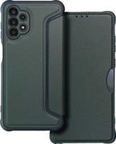 Dėklas Oem RAZOR Book skirtas Samsung Galaxy A13 4G dark žalios spalvos