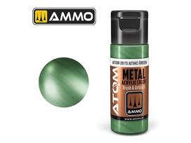 AMMO MIG - ATOM Akriliniai dažai METALLIC Aotake Green, 20ml, 20175