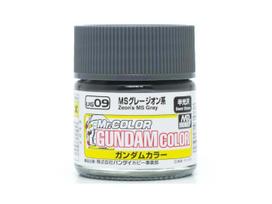 Mr.Hobby - Gundam Color serijos dažai MS Grey Zion (Semi-Gloss), 10 ml, UG-09