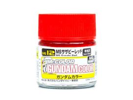 Mr.Hobby - Gundam Color serijos dažai MS Sazabi Red (Semi-Gloss), 10 ml, UG-12