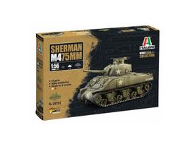 Italeri - Sherman M4 75mm, 1/56, 25751