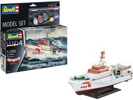 Revell - Seenotkreuzer "Hermann Marwede" dovanų komplektas, 1/200, 65812