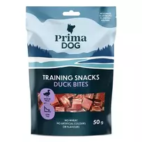 Treniravimo skanukas antienos kąsneliai PRIMA DOG, 50 g