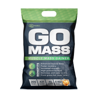 GO POWDERS GO MASS GAINERIS Masės augimo proteino kokteilis Karamelinio biskvito skonio, 5 kg