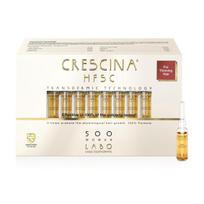 CRESCINA TRANSDERMIC RE-GROWTH HFSC 100% plaukų ataugimą skatinančios ampulės MOTERIMS, 500 stiprumo, 20 vnt. +dovana plaukų šampūnas